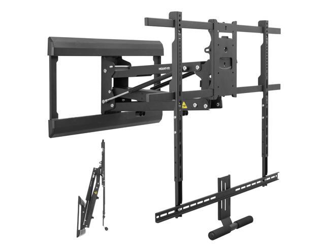 Fireplace Mantel TV Wall Mount, Above Fireplace Height Adjustable TV Mount, Pull Down Mantle Mount with Spring Assist, 65-85 inches, VESA 100x100...