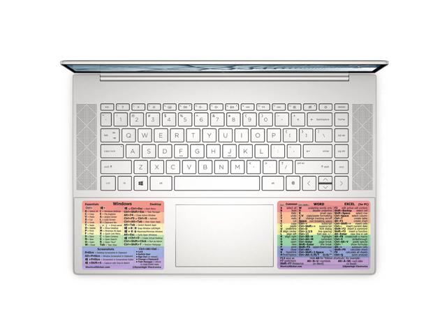Windows + Word/Excel (for Windows) Quick Reference Guide Keyboard Shortcut Stickers, No-Residue Vinyl (Rainbow/Small/Combo/100sets)