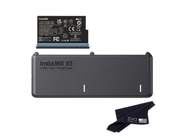 X5 Battery(2400mAh)& Fast Charge Hub Bundle/Only for X5 360 Camera (1Battery+1 Charger)