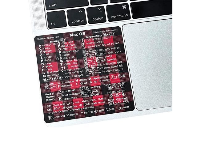 (100pcs) Mac OS Shortcuts Sticker for Air/Pro Keyboard Stickers for macOS Laminated Vinyl MacBook Cheatsheet MacBook Shortcuts 2026 (Buffalo...