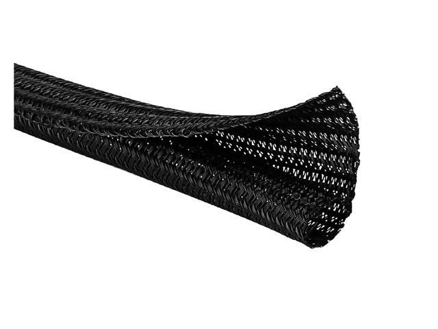 150 Ft - 0.5' Inch Braided Cable Sleeve - Self Closing Split Wire Wrap Cord Hider Organizer Wire Loom Tubing Cover for Automotive, Industrial Cable.