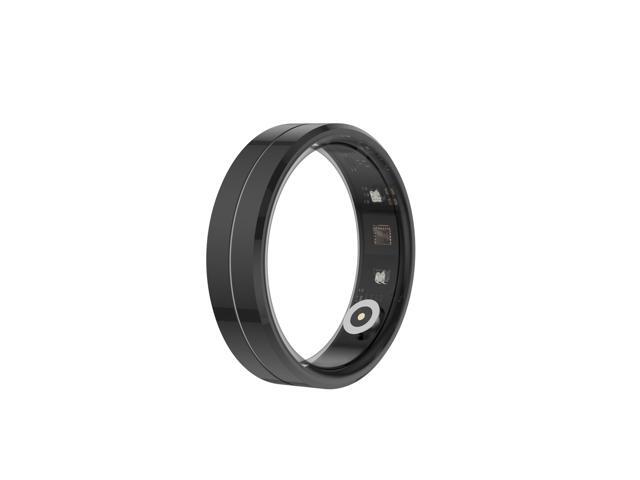 Smart Ring for Women & Men, Health Tracker with Blood Oxygen Monitor, Heart Rate & Sleep Monitor, 5-7 Days Battery, Waterproof Fitness Ring, Black,.