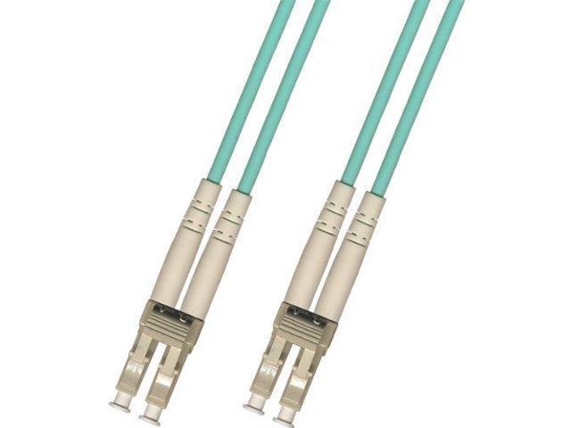 35 Meter 40Gb OM4 Multimode Duplex Fiber Optic Cable (50/125) - LC to LC - Aqua