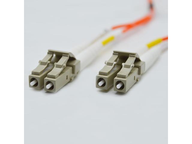 FiberCablesDirect OM1 Multimode Fiber Patch Cable Length Options 0.5M300M LC LC 45M (147.64ft) Duplex 62.5/125Âµm 1Gb Ethernet Orange.