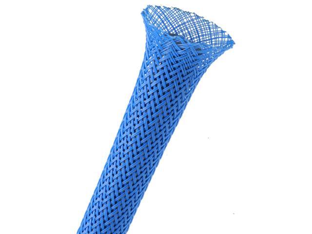 3/8' PET Expandable Braided Sleeving - Color: Neon Blue - Length: 125FT