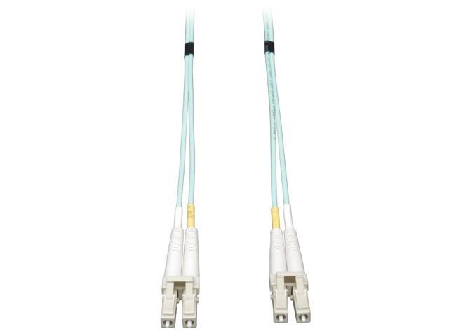 10Gb Duplex Multimode 50/125 OM3 LSZH Fiber Patch Cable, (LC/LC) - Aqua, 50M (164-ft.)(N820-50M)