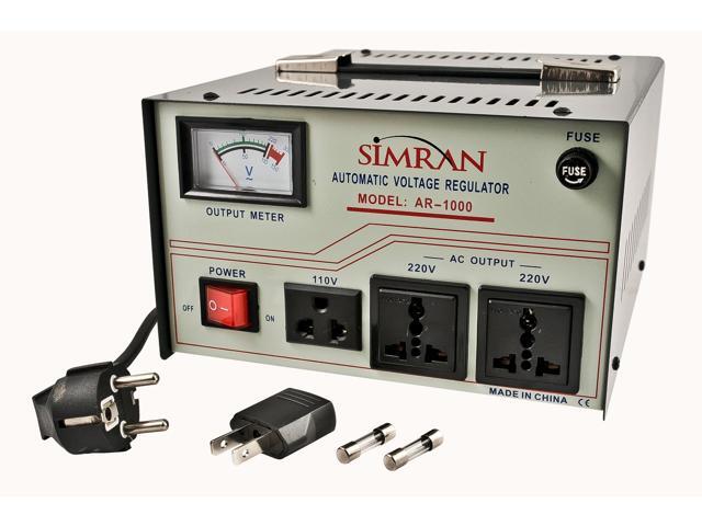 1000 Watts 110v to 220v Step Up Down Voltage Converter with Built-in Power Regulator 1000 WATT for Worldwide Use, AR-1000