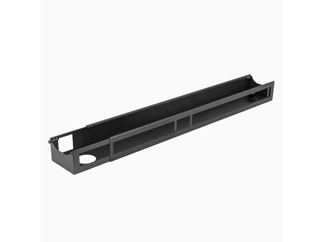 Power Rail Thermal Overload Protection Desk Power Strip with USB Ports, Mountable Under Desk Cable Organizer Space Gray