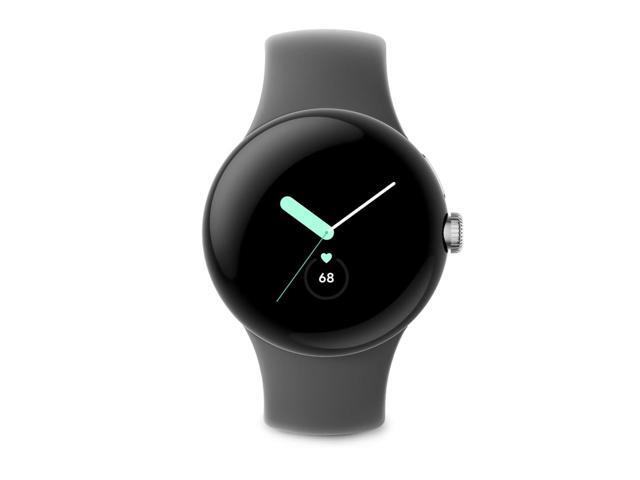 Pixel Watch 41mm Smartwatch with WiFi, GPS, BT and Heart Rate Monitor in Bulk Packaging (Silver Charcoal)