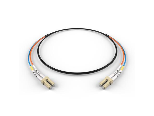 LC LC OM1 Indoor/Outdoor Fiber Optic Patch Cable 10Gb/40Gb/100Gb Corning Glass 10.0m (32.8ft) Water & UV-Resistant for Data Centers, Outdoor.