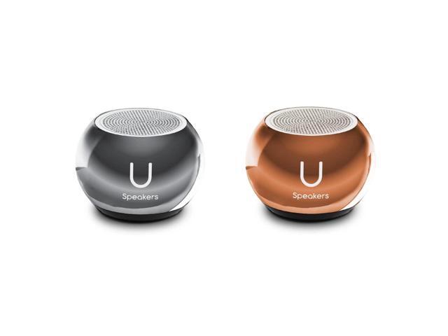 U Speakers Mini Mirror Portable Wireless Bluetooth Speaker with Magnetic Base, Mic & Selfie Remote Control Active Lifestyle Travel Home Office.