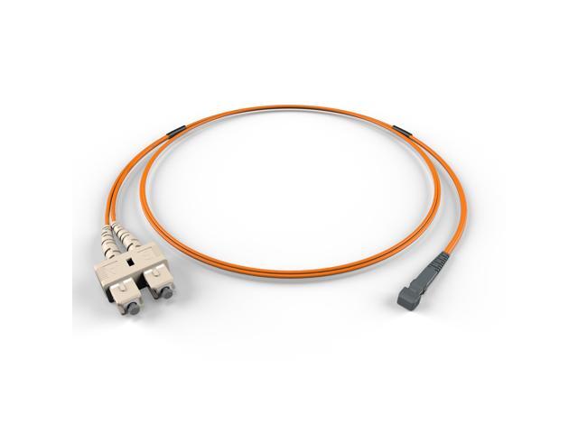 FiberCablesDirect OM1 Multimode Fiber Patch Cable Length Options 0.5M300M MTRJ SC 85M (278.87ft) Duplex 62.5/125Âµm 1Gb Ethernet Orange.