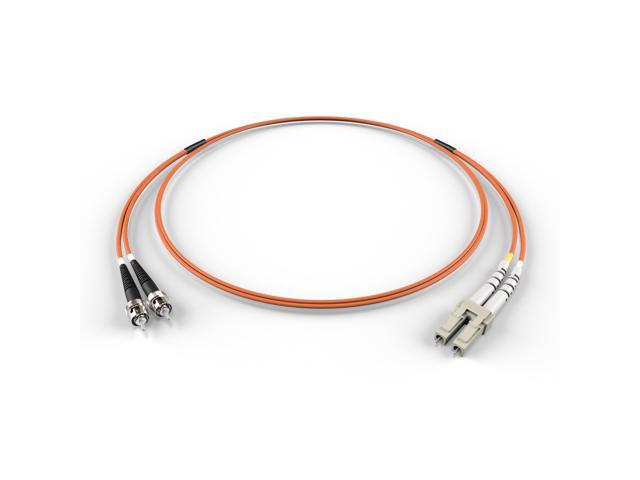 FiberCablesDirect OM1 Multimode Fiber Patch Cable Length Options 0.5M300M LC ST 85M (278.87ft) Duplex 62.5/125Âµm 1Gb Ethernet Orange.