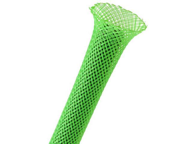 1.75' PET Expandable Braided Sleeving - Color: Neon Green - Length: 30FT