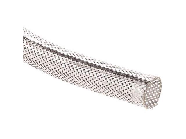 5/16' Chrome XC Metallic Expandable Braided Sleeving Flexible Wire Mesh Cable Sleeve - 100 Feet