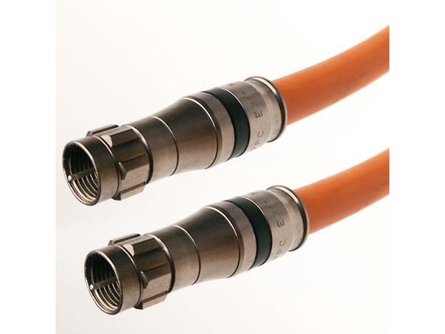INTL 3GHz Direct Burial Underground RG11 Coax Cable, 3X Shields Gel Filled Braids Protects Core from Moisture and Condensation, Satellite Approved,.