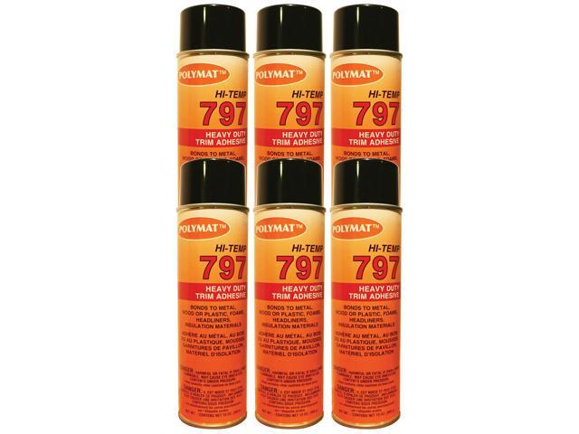 QTY6 797 Hi Temp Spray Adhesive Can high Temperature Headliner Glue