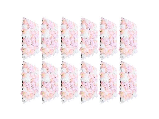12PCS Hydrangea Flower Wall Panels, Artificial 3D Rose Flower Wall Decor Backdrop Flower Wall Panel Set for Photo Background Home Party Wedding...