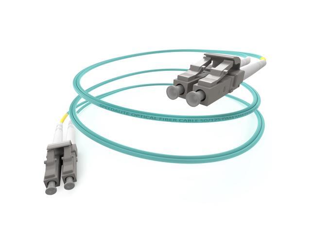 30M LC-LC Fiber Patch Cable OM4 Multimode Duplex 100Gig OFNR, 30 Meter