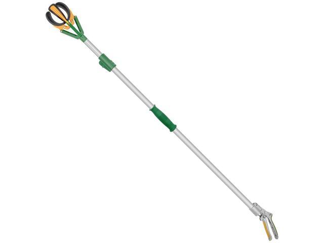 ZL6146A Long Reach Telescopic Fruit Harvester and Picker, 6-Feet Extension, Gray