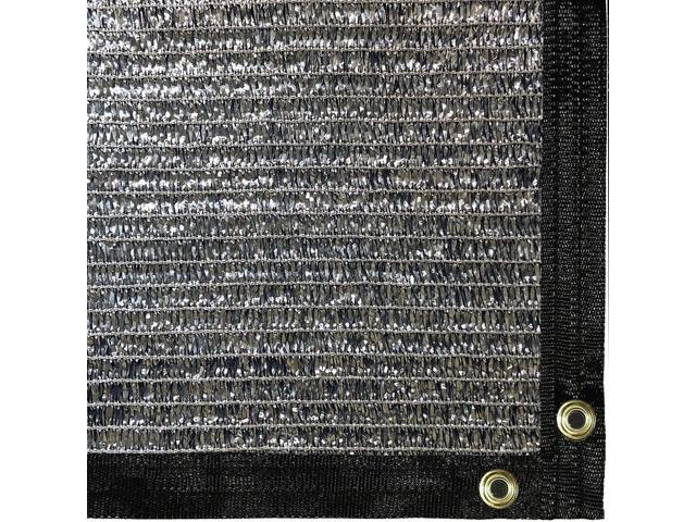 70% Reflective Aluminet Sun Shade Cloth (14' x 10') - UV Protection Lightweight, Easy Setup Mesh Canopy Cover with Grommets