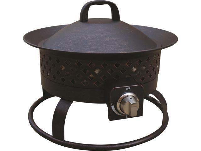 Manufacturing 67836 54,000 BTU Aurora Camping, Backyard, Tailgating, Hunting and Patio. Locking Lid & Carry Handle Portable Steel Propane Gas Fire...