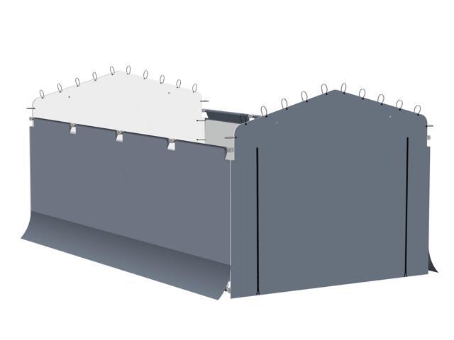 Fabric Enclosure Kit for 10 x 15-ft Carports (Metal carport not included