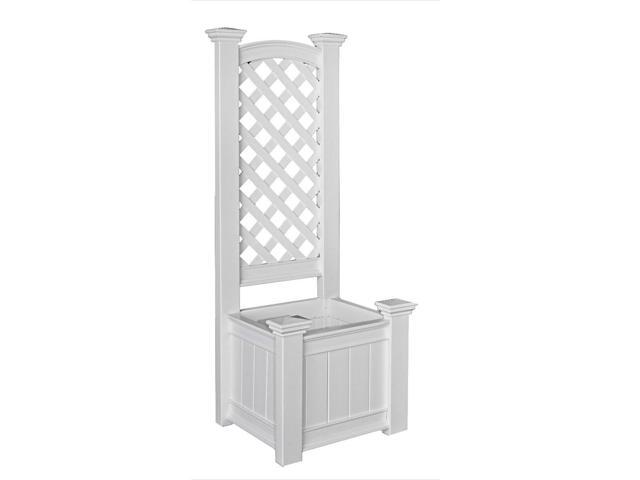 Kensington 23'W x 20'L Vinyl Planter Box with Trellis