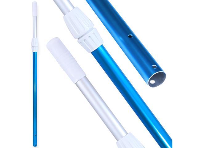 HYDROTOOLS 83565 2-Piece Telescopic Pole 8 To 15 Feet Adjustable Telepole For Swimming Pool Cleaning Skimmer Nets Vacuum Heads & Brushes Step-Up.