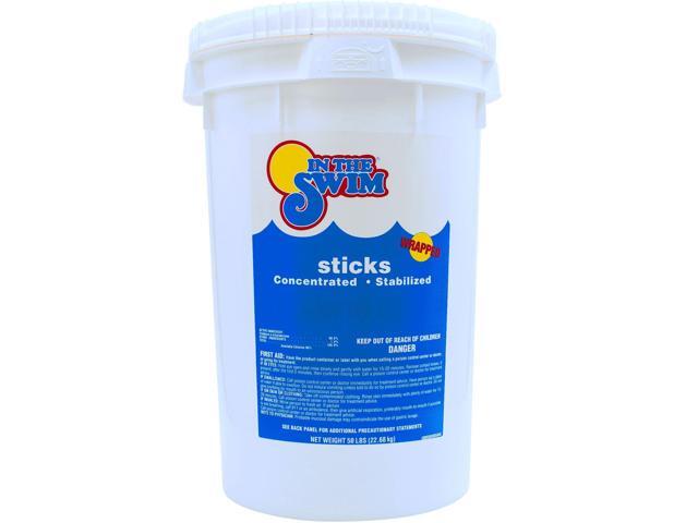4 Inch Chlorine Sticks for Sanitizing Swimming Pools - Individually Wrapped, Slow Dissolving, Stabilized Chlorine Sanitizer - 90% Available.