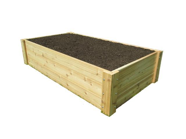 Deep Root Cedar Raised Bed Garden Kit