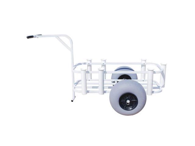 Balloon Tire Surf and Beach Cart - Outdoor Fishing Rolling Wheel Wagon