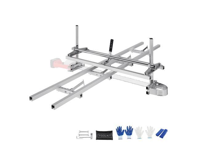 Chainsaw Mill and Rail Mill Guide System, Portable Sawmill 14'-36' Guide Bar, 9ft Aluminum Saw Milling Rail Guide with Chainsaw Planking Mill for.