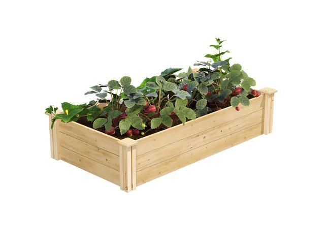 Premium Cedar Raised Garden Bed, 2' x 4' x 10.5' (3/4' Thick) (3-Pack) - Made in USA with North American Cedar