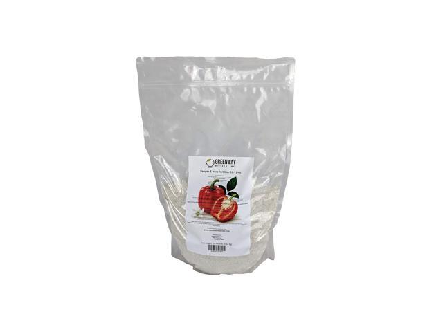 Pepper & Herb Fertilizer 11-11-40 Powder - Water Soluble with Chelated Micronutrients for Hot & Bell Peppers Basil - Hotter Peppers Aromatic Herbs...