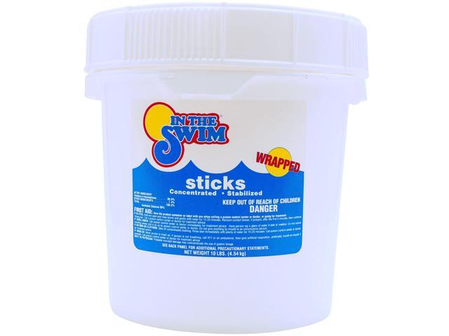 4 Inch Chlorine Sticks for Sanitizing Swimming Pools - Individually Wrapped, Slow Dissolving, Stabilized Chlorine Sanitizer - 90% Available.