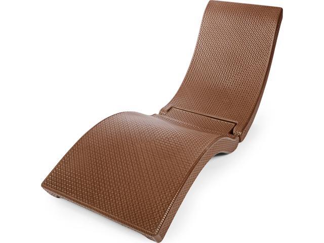 Luxury Swimming Pool Patio Chaise Lounge Chair, Chocolate