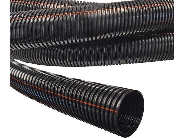 1' UV Rated Flame Retardant Wire Loom Black Nylon Split Tubing Cable Hose - 250 Feet