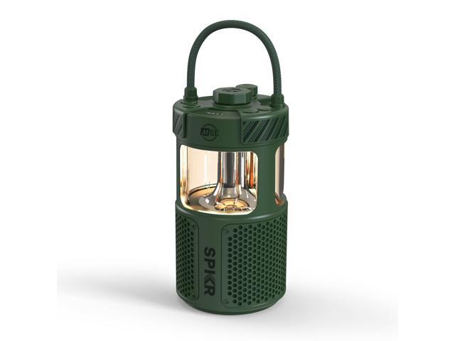 lightSPKR Bluetooth wireless speaker with camping lantern: 360° audio, 3 audio modes, 2 light colors & infinite brightness adjustment, IPX6...