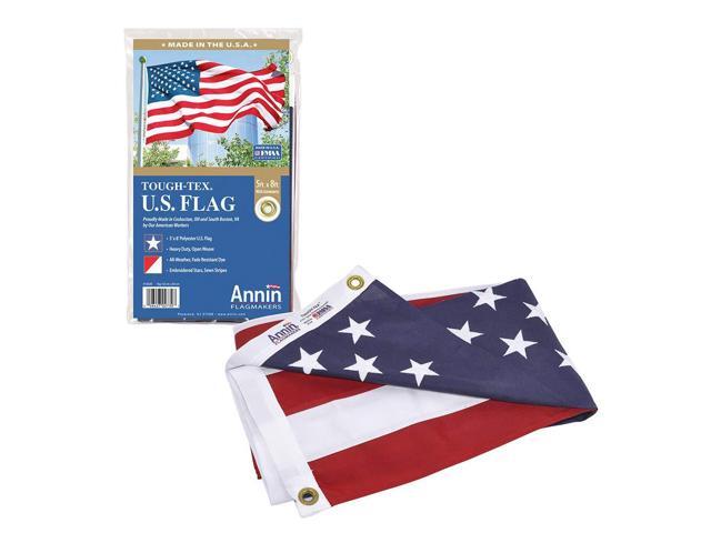 (2730) Tough-Tex American Flag, Made in USA, 5 x 8 Feet, Polyester