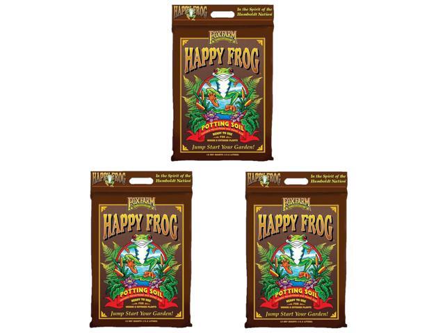 Happy Frog Potting Soil - Ready-to-Use Amended Container Blend with Soil Microbes, Earthworm Castings, Bat Guano, and Aged Forest Products for...