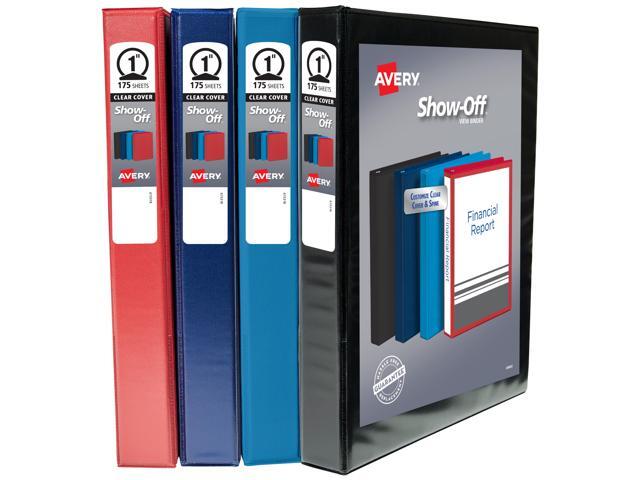 Avery® Show-Off Standard View Binders, 1', Color Varies, 4ct (12789)