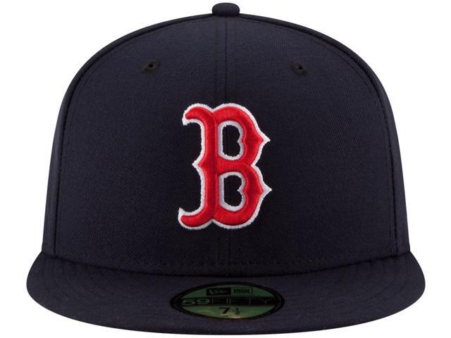 New Era 59FIFTY Boston Red Sox MLB Authentic Collection On-Field Fitted Cap, Navy, Size 7, 70331911
