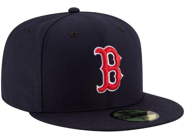 New Era 59FIFTY Boston Red Sox MLB Authentic Collection On-Field Fitted Cap, Navy, Size 7, 70331911