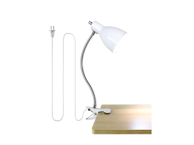 Desk lamp Eye-Caring Table Lamps, 360Â°Rotation Gooseneck Clip Lamp Reading Desk Light Portable Reading Book Light Clamp Study Desk Lamps for...