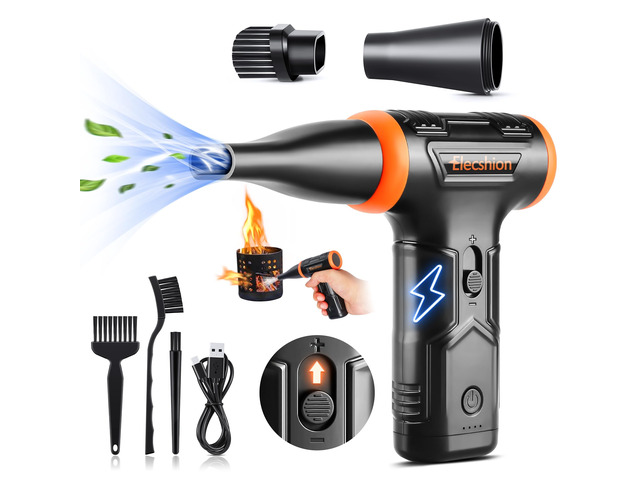 Compressed Air Duster - Electric Air Duster, 50 mph 110000RPM Super Power Cordless Canned Air Dust Blower for PC/Computer/Blaster/Keyboard/Home,...