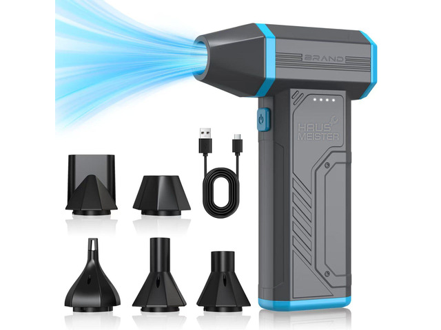 Airflex Mini Compressed Air Duster 120,000 RPM Electric Air Duster, Reusable Cordless Blower Replaces Canned Air for Keyboard, PC, Car, Electronics...