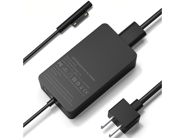 Surface Pro Laptop Charger 65W Power Adapter for Microsoft Surface Pro Compatible with Pro 3/4/5/6/7/8/9/X, Windows Surface Laptop 6/5/4/3/2/1,...