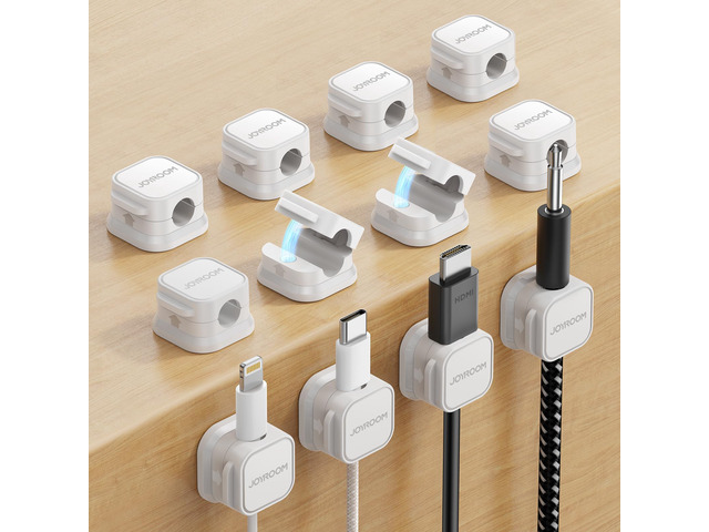 12 Pack Magnetic Cable Clips, Cord Organizer Adhesive Wire Holder Home Nightstand Office Desk Accessories, Car Wall Organization, Phone Charger...