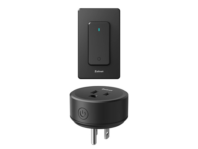 Black Remote Control Outlet 80-275V/15A/1500W Wireless Light Switch 300 ft, Buckle Design & Removable, No Wiring No WiFi, for Household...